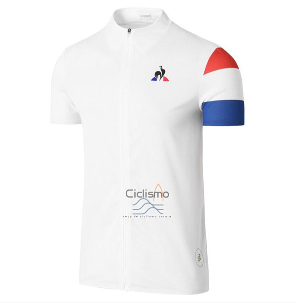 Coq Sportif Tour DE Francia Ropa Ciclismo Culotte Corto 2017 Hombre Mangas Cortas Blanco